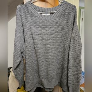 Old Navy Grey Tunic Length Crewneck Sweater Size 2XL